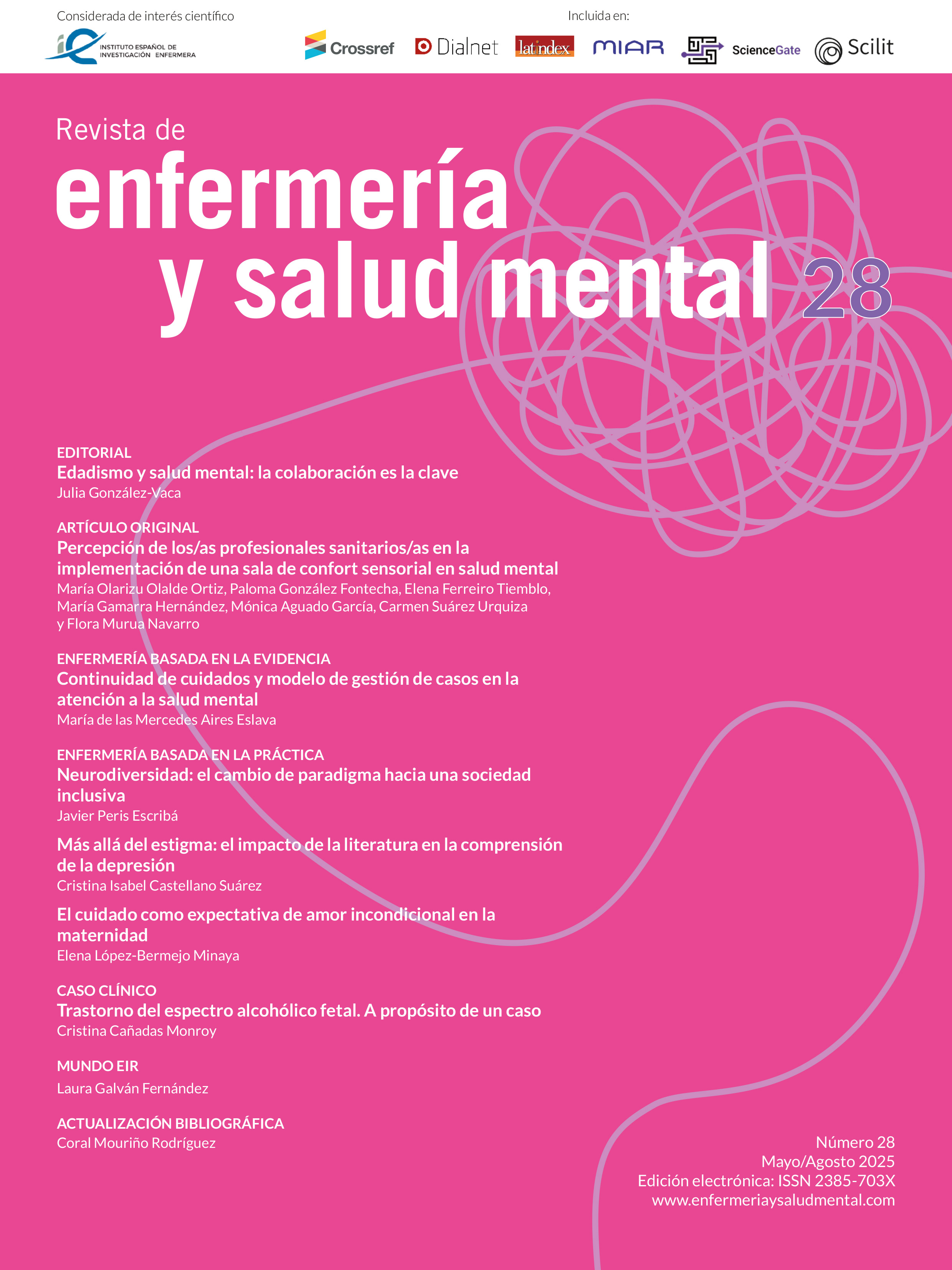 Revista de Enfermería y Salud Mental. Número 28, mayo/agosto de 2025