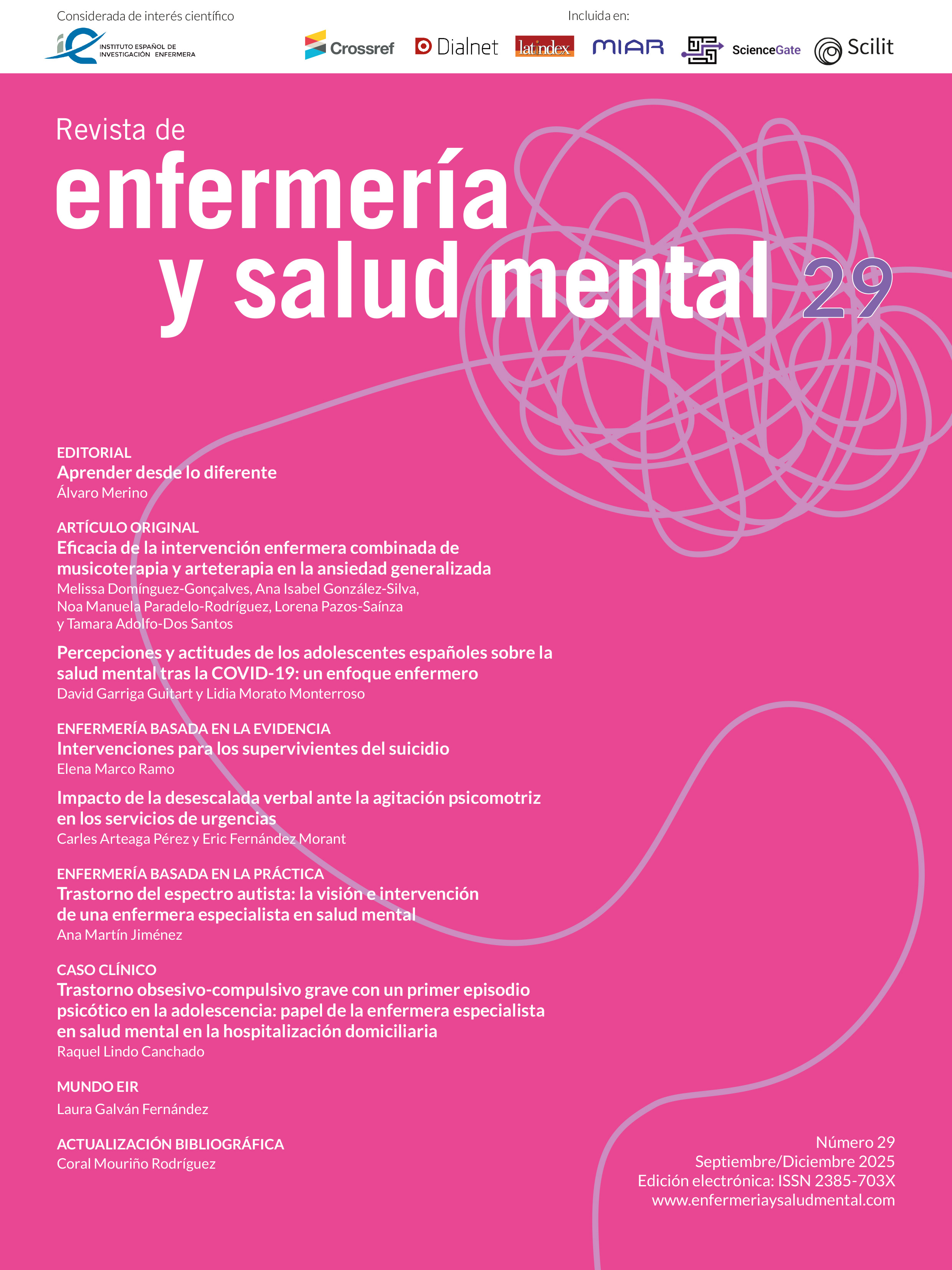 Revista de Enfermería y Salud Mental. Número 29, septiembre/diciembre de 2025