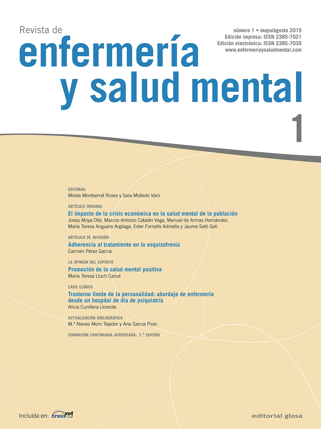 Revista de Enfermería y Salud Mental. Número 1, mayo/agosto de 2015