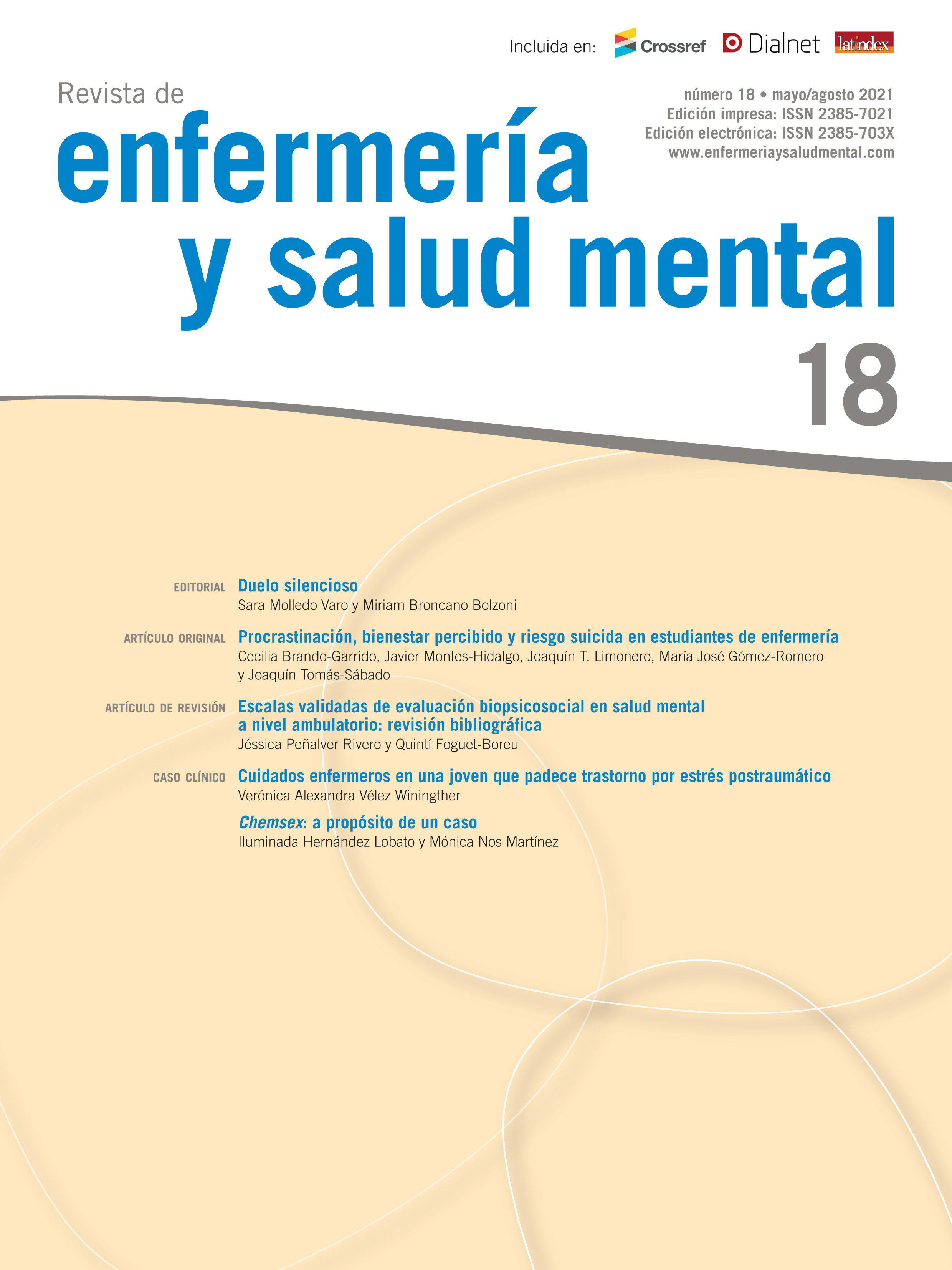 Revista de Enfermería y Salud Mental. Número 18, mayo/agosto de 2021