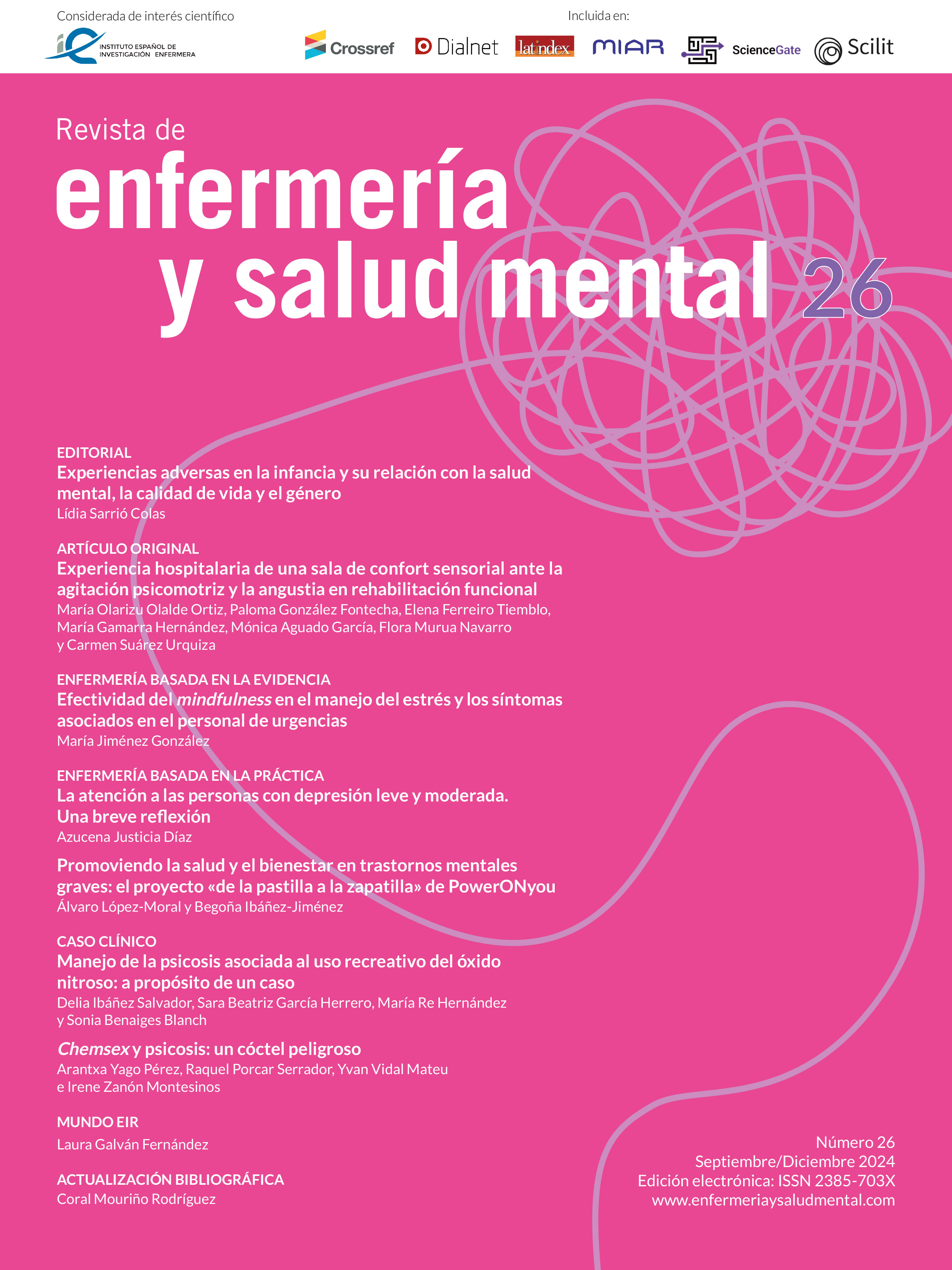 Revista de Enfermería y Salud Mental. Número 26, septiembre/diciembre de 2024